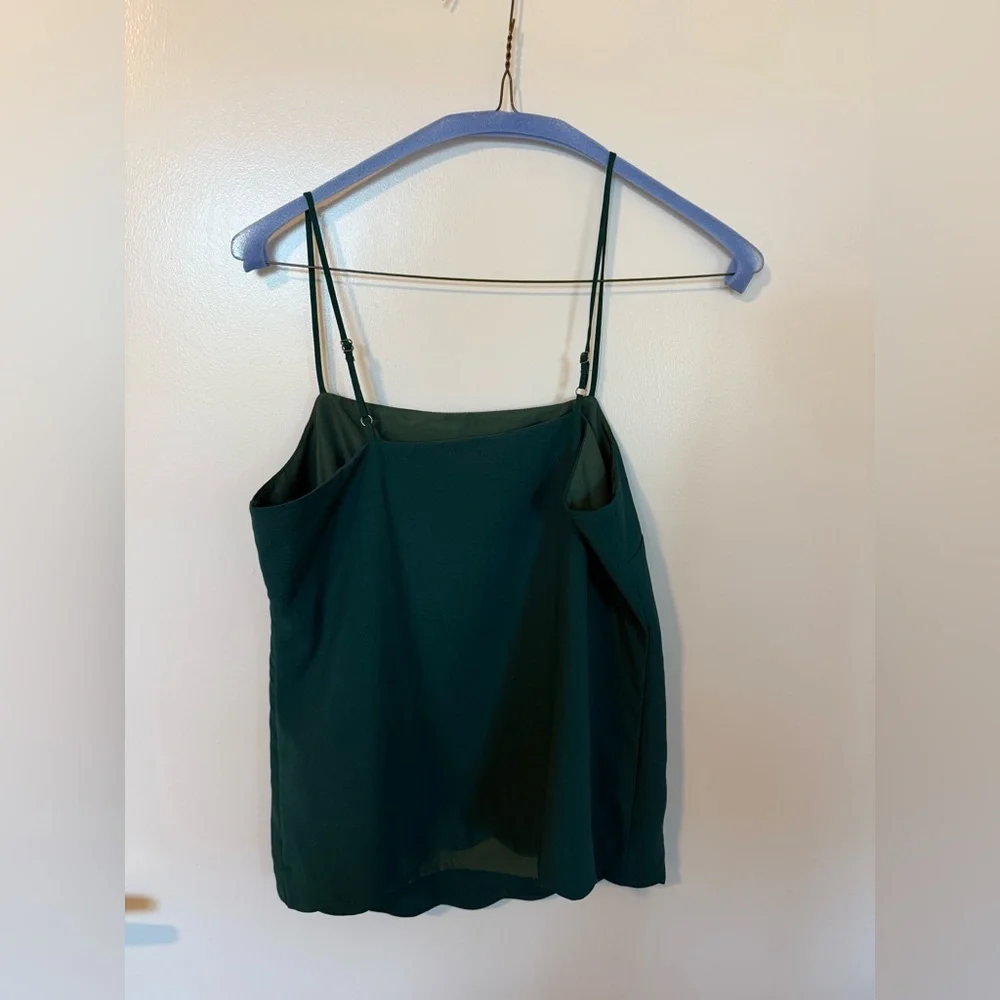 J. Crew Scallop Bottom Blouse - Size 00 | Color: Dark Green